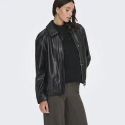 ONLY Dame Bomber Jakke ONLVERONA - Black Outlet