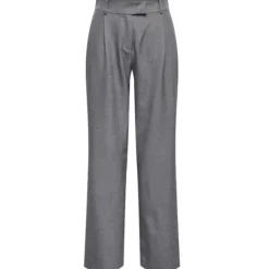 ONLY dame bukser ONLLINDA - Medium grey melange Best