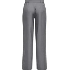 ONLY dame bukser ONLLINDA - Medium grey melange Best