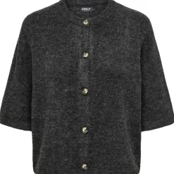 ONLY dame cardigan ONLCAMILLA - Dark grey melange Discount