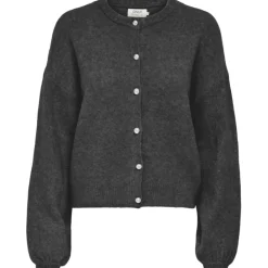 ONLY DAME CARDIGAN ONLISABELLA - Dark grey melange Best