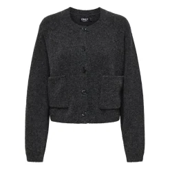 ONLY dame cardigan ONLPIEMONTE - Dark grey melange