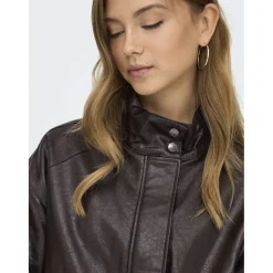 ONLY Dame Jakke Julia Bomber - Chocolate Torte Clearance