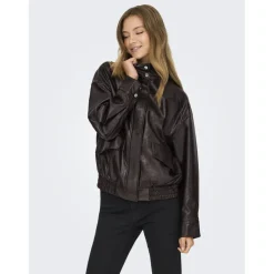 ONLY Dame Jakke Julia Bomber - Chocolate Torte Clearance