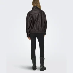 ONLY Dame Jakke Julia Bomber - Chocolate Torte Clearance