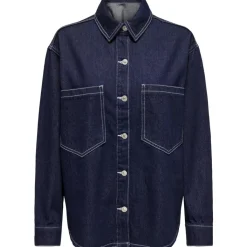 ONLY dame jakke ONLNEHVA - Dark Blue Denim Clearance