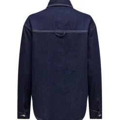 ONLY dame jakke ONLNEHVA - Dark Blue Denim Clearance