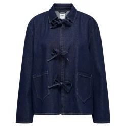 ONLY dame jakke ONLTHILLE - Dark Blue Denim Rinse Outlet