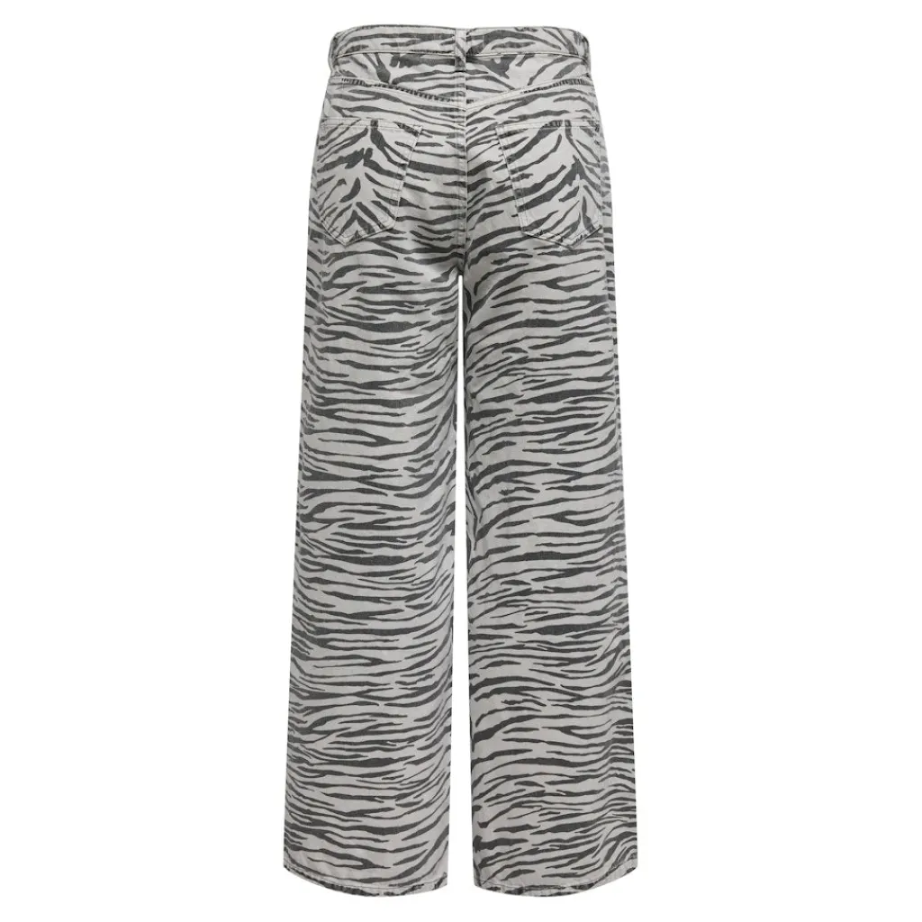 ONLY dame jeans ONLHOPE - Light Grey Denim ZEBRA