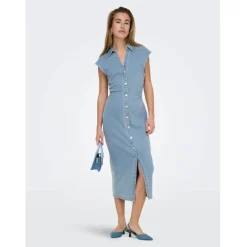 ONLY DAME KJOLE ONLBABE - Light Blue Denim Clearance