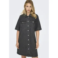 ONLY dame kjole ONLBELLE - Washed Black Outlet