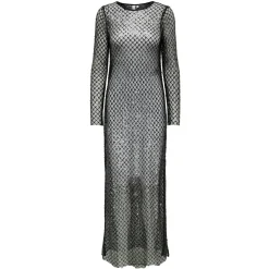 ONLY dame kjole ONLDONNA - Black SEQUINS= BLACK AND SILVER Discount