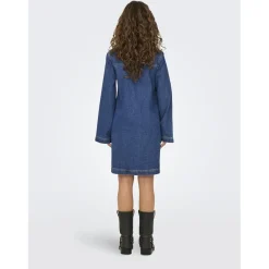 ONLY dame kjole ONLFREYA - Medium blue denim Outlet