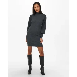 ONLY dame kjole ONLKATIA - Dark grey melange Outlet