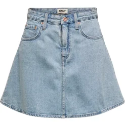 ONLY dame nederdel ONLEDEN - Light Blue Denim