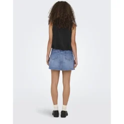ONLY dame nederdel ONLKADIE - Light Blue Denim Best