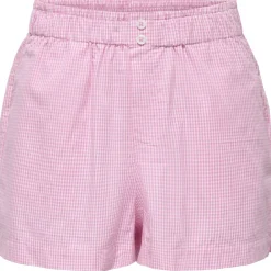 ONLY dame shorts ONLFILUCCA - Fuchsia Pink Checks W BRIGHT WHITE SMALL Sale