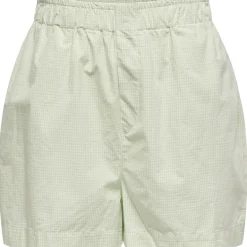 ONLY dame shorts ONLFILUCCA - Sea Foam Checks BRIGHT WHITE SMALL Sale