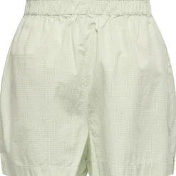 ONLY dame shorts ONLFILUCCA - Sea Foam Checks BRIGHT WHITE SMALL Sale