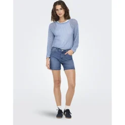 ONLY dame shorts ONLMIA - Light Blue Denim Online