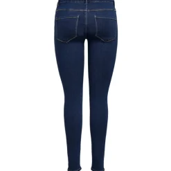 ONLY dame skinny jeans ONLRAIN - Dark Blue Denim