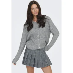 ONLY dame strik cardigan ONLMAGGIE - Light Grey Melange Clearance