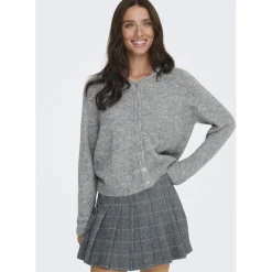 ONLY dame strik cardigan ONLMAGGIE - Light Grey Melange Clearance