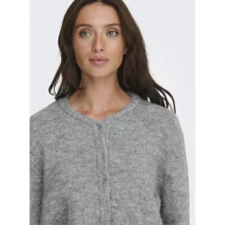 ONLY dame strik cardigan ONLMAGGIE - Light Grey Melange Clearance