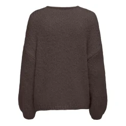 ONLY dame strik ONLNORDIC - Seal Brown Clearance