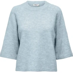 ONLY dame strik ONLSIMONI - Cashmere Blue MELANGE Best