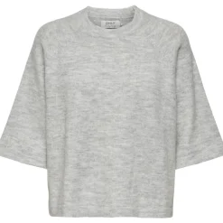 ONLY dame strik ONLSIMONI - Light Grey Melange Hot
