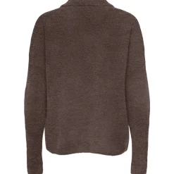 ONLY Dame Strik Polo ONLTALIO - Chocolate Martini Detail:Melange/DTM Horn Button Outlet