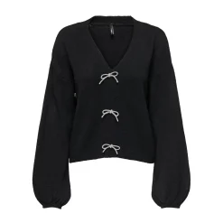 ONLY dame strik trøje ONLDONNA - Black Online
