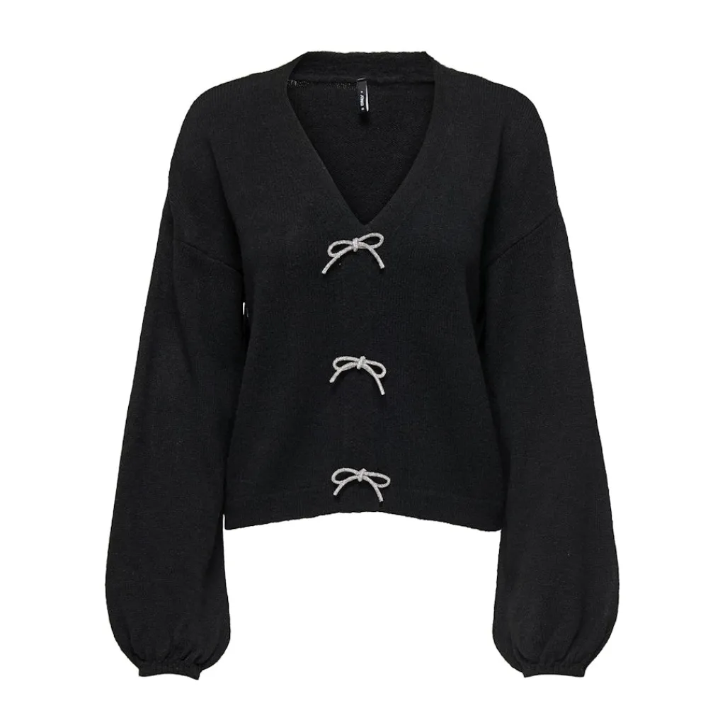 ONLY dame strik trøje ONLDONNA - Black Online