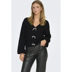 ONLY dame strik trøje ONLDONNA - Black Online