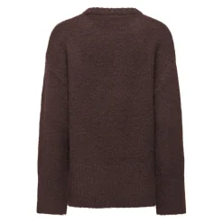 ONLY dame strik trøje ONLMAGGIE - Seal Brown Hot