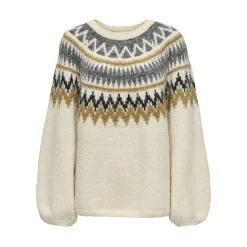 ONLY dame striktrøje ONLREYKJA - Whitecap New