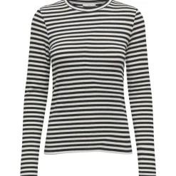 ONLY dame top ONLAIDA - Black White Outlet