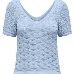 ONLY dame top ONLBECCA - Cashmere Blue Clearance