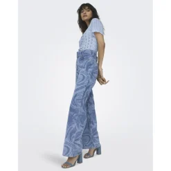 ONLY dame top ONLBECCA - Cashmere Blue Clearance