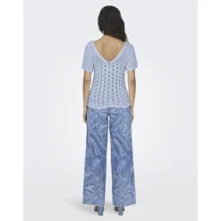 ONLY dame top ONLBECCA - Cashmere Blue Clearance