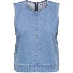 ONLY dame top ONLDORSI - Light Blue Denim Sale