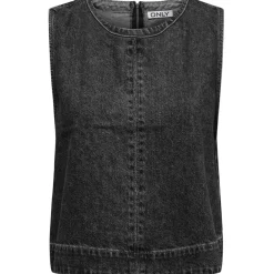 ONLY dame top ONLDORSI - Washed Black Online