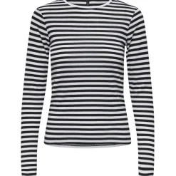 ONLY dame Top ONLELLI - Black Stripes:White New