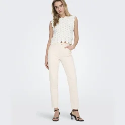 ONLY dame top ONLLUNA - Cloud Dancer Best