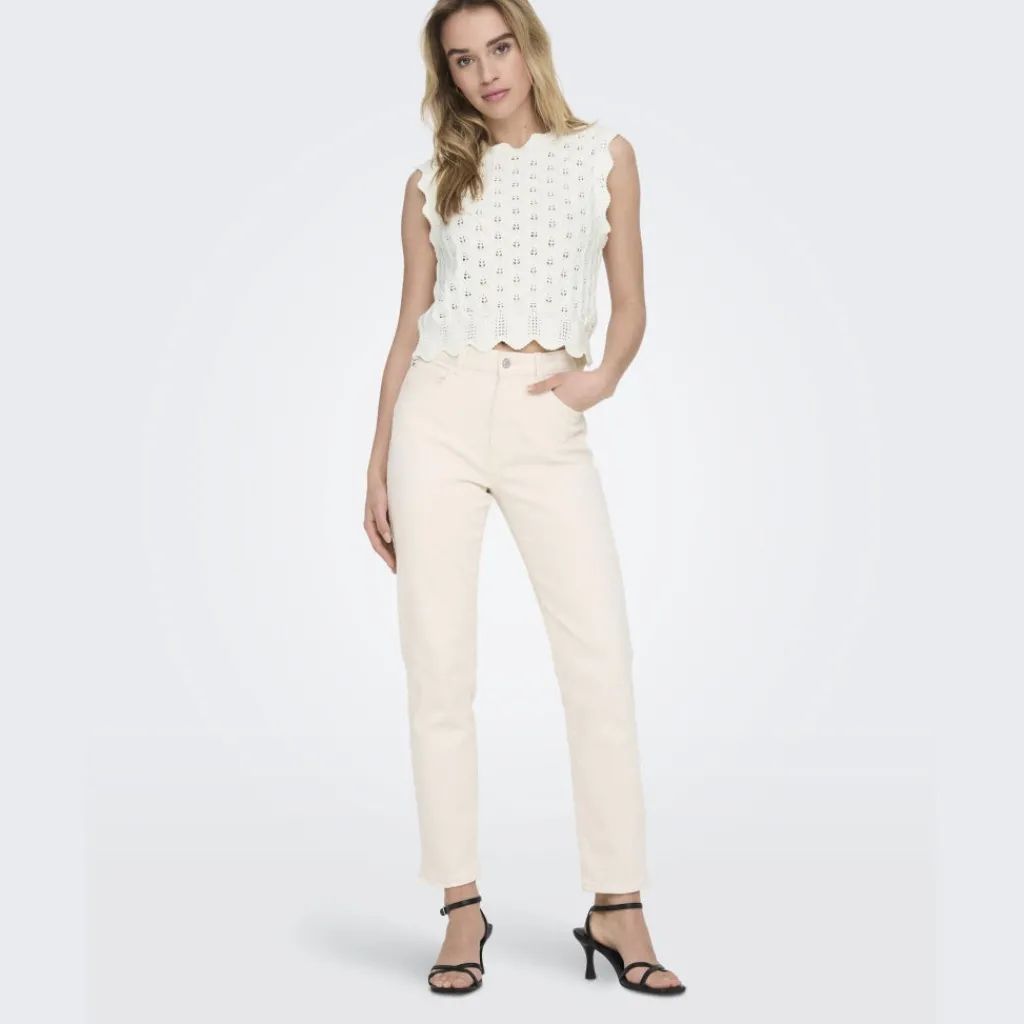 ONLY dame top ONLLUNA - Cloud Dancer Best