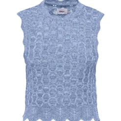 ONLY dame top ONLLUNA - Light blue Hot