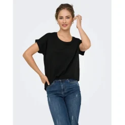 ONLY DAME TOP ONLMOSTER - Black Black lurex Online