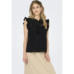 ONLY dame top ONLREVA - Black Online