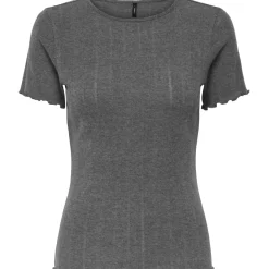 ONLY dame top ONLTENNA - Dark grey melange Discount